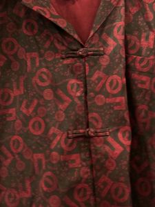 Unique Red &amp; Black Patterned Men's Kurta