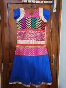 Elegant Blue Ethnic Dress