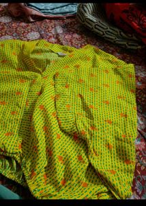 Yellow Printed Top
