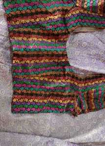 Vibrant silk lahenga choli set