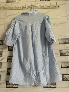 Striped Shirt Dress