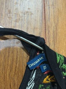 Embroidered Black T-Shirt