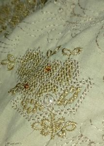 Elegant Beige Embroidered Kurta Set