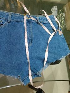 Trendy denim shorts