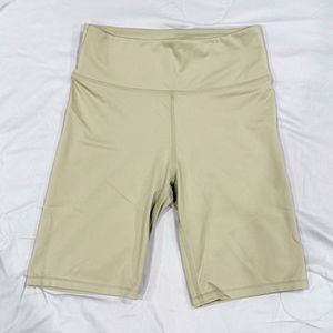 Beige Sports Cycling Shorts