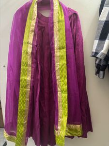 Elegant Purple Lehenga and Dupatta