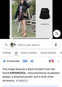 Black Pleated Mini Skirt