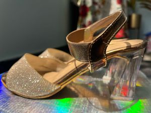 Sparkly Ankle Strap Heels