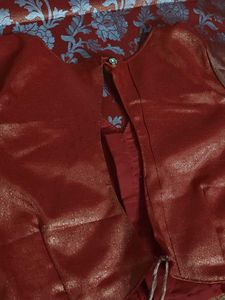 Orange Saree with Blouse