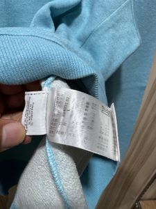 Puma Blue Crewneck Cotton Sweatshirt