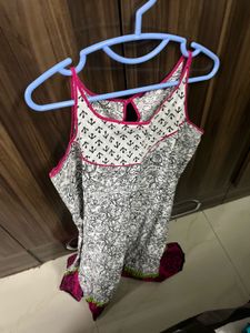 shrishti new summer strappy kurti