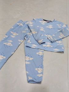 Cloud Print Pajama Set