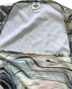 Marble Printed Square Neck Top