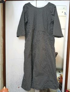 New Black Pue Cotton Beautiful Kurta