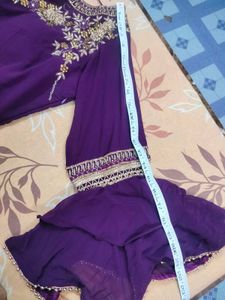 Elegant Purple Ethnic Gown