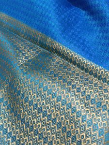 Beautiful Blue and Gold Dupatta