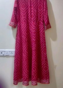 Magenta Pink Anarkali Set