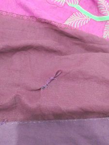 Maroon Floral Saree with Blouse