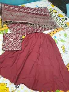 Original Banaras Suit..brand New 3 Pcs Stiched Sui