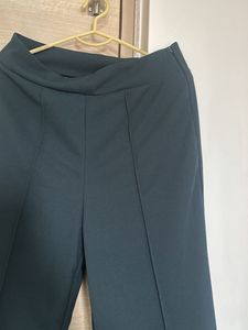 Elegant Dark Green Wide Leg Pants