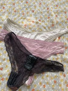 3 Pack Women's Thong Panties