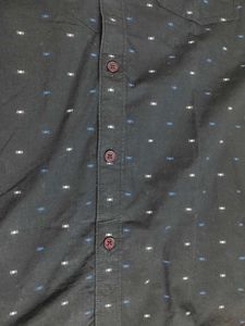 Men's Black Printed Casual Shirt