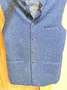 Blue Patterned Waistcoat(S-M size)