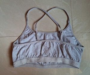 Comfortable Grey Sports Bra