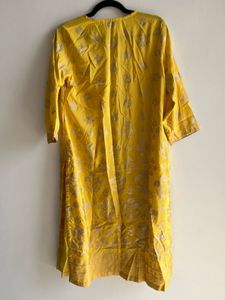 Brand new Yellow Printed Kurta