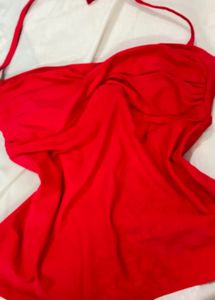Bright Pink Halterneck Bikini Top