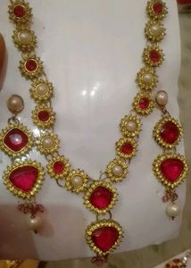 Red &amp; Gold Jewelry Set
