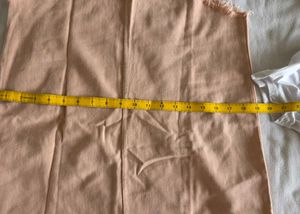 Peach Camisole &amp; White T-shirt Set