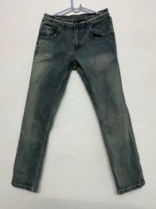Men's Washed Denim Jeans
