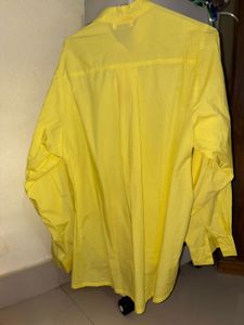 Vibrant Yellow Button-Up Blouse