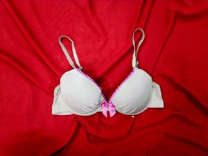 🇳🇿💫🎀Pretty Mauva Bra with Pink Lace Trim