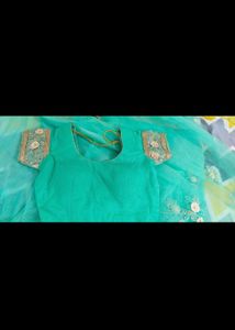😍SALE 😍Sea Green Beautiful Saree