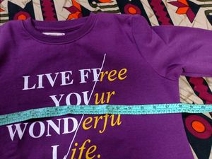Purple Motivational Graphic Sweatshirt – Unisex