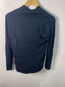 Marks &amp; Spencer Black Tie Neck Top