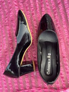 Glossy Black Heels