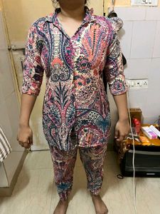 Stylish Printed Night Suit Set