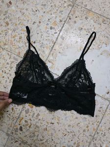 Lace Bralette - Black