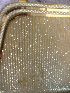 Vintage Gold Glitter Evening Bag
