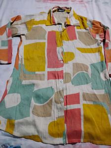 Colorful Abstract Print Shirt