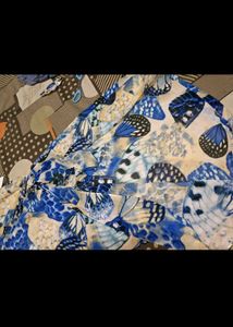 Butterfly Print Midi Dress
