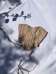 beige corset
