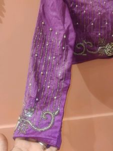 Full Front And  Back Hand Work Padded Blouse