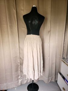 Boho Cream Tiered Maxi Skirt