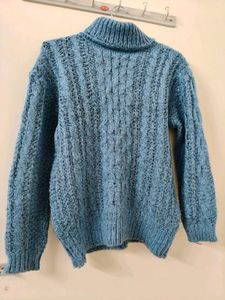 Cozy Blue Turtleneck Sweater