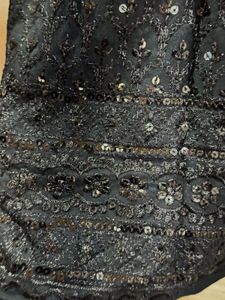 Elegant Black Sequined Kurta