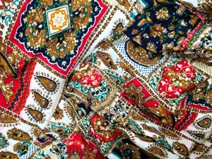 Vibrant Patchwork Ethnic Gown